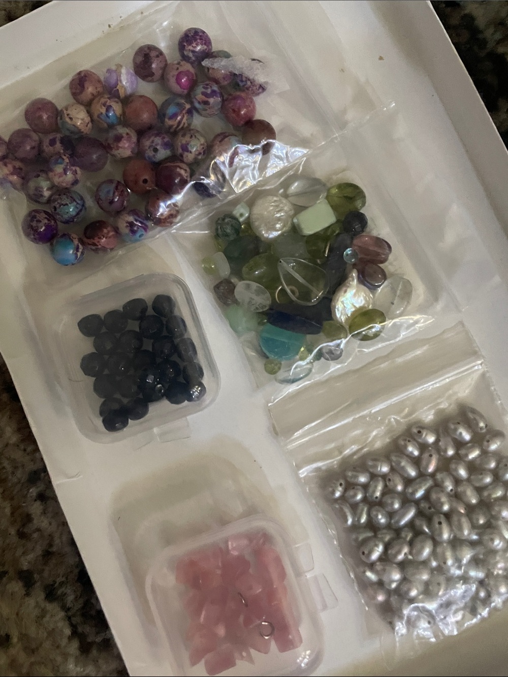 🖤5/$25 beads real pearl gemstone - Picture 5 of 8